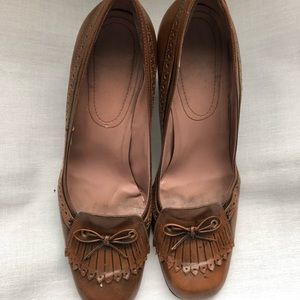 Nine West Shoes - Nine West Brown Tassel Heeled Loafers Size 10 Nine West Shoes - Nine West Brown Tassel Heeled Loafers Size 10
